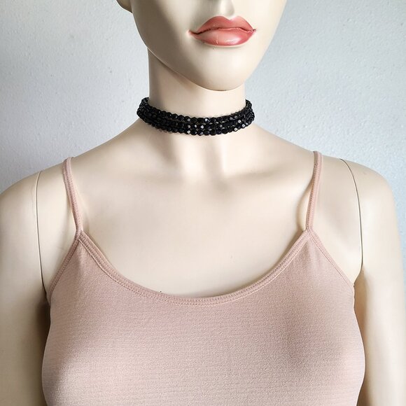 black shine bead choker - Picture 1 of 4